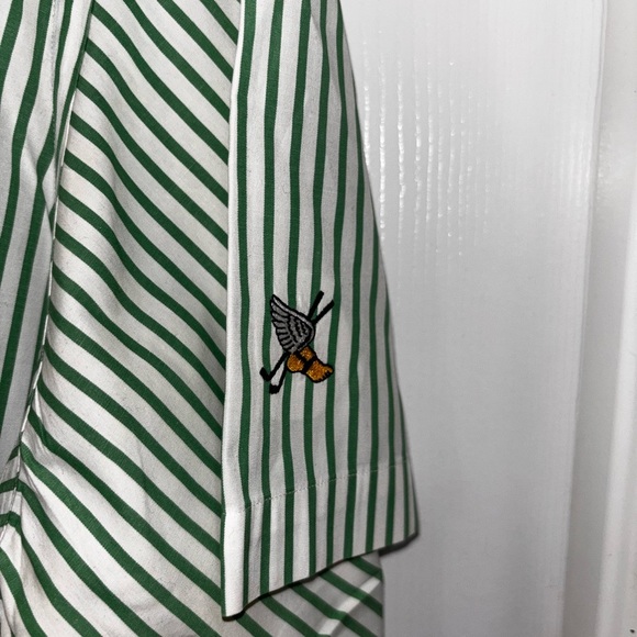 Polo Ralph Lauren classic-fit short-sleeve seersucker shirt in green SZ L​ - Picture 3 of 7